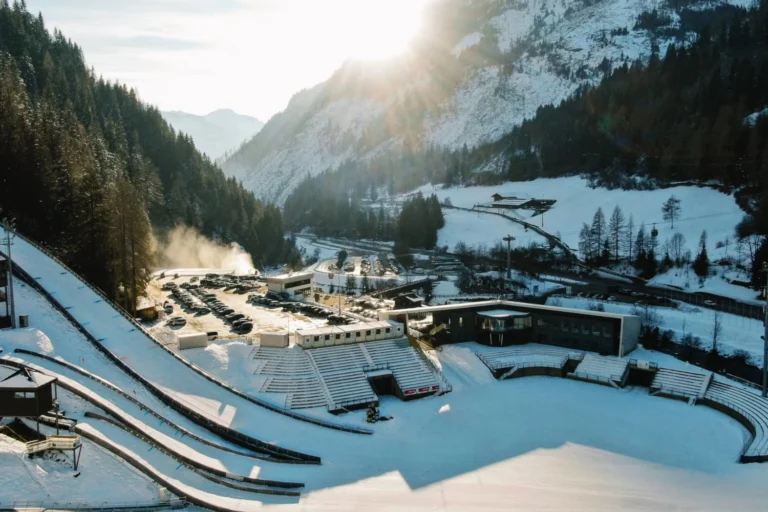 immagine di impianto in preparazione per la gara alle olimpiadi invernali di milano cortina 2026